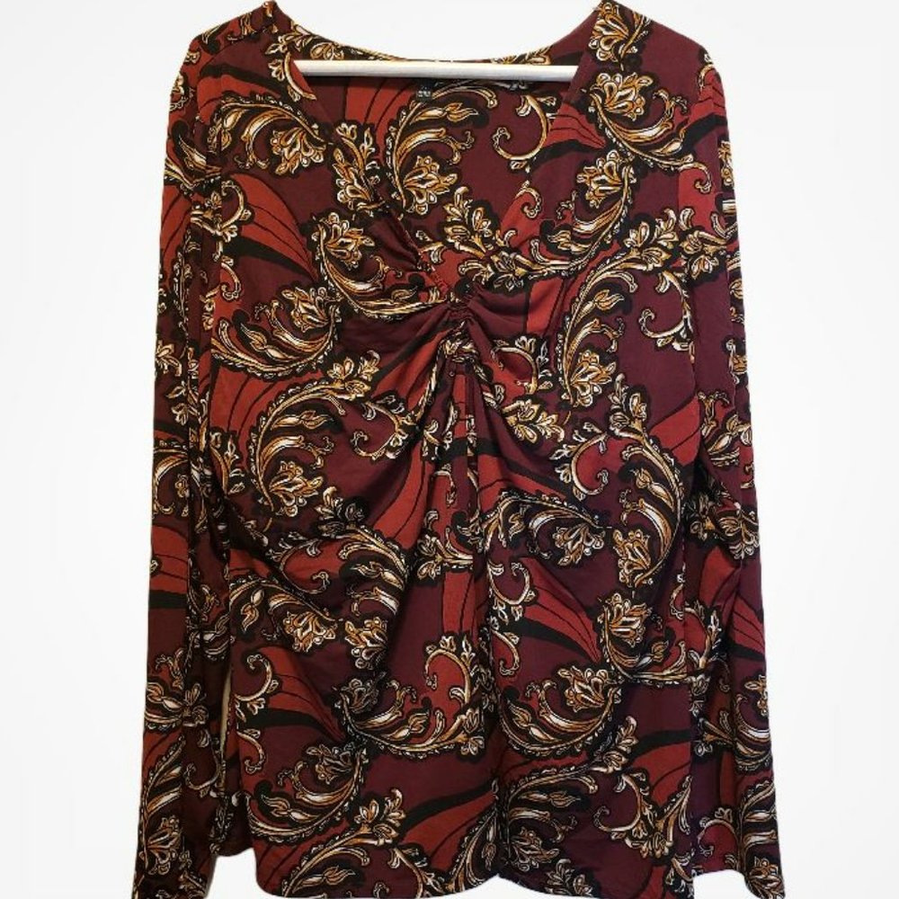 APT 9 Stretch Top Ruched Bust Top XL